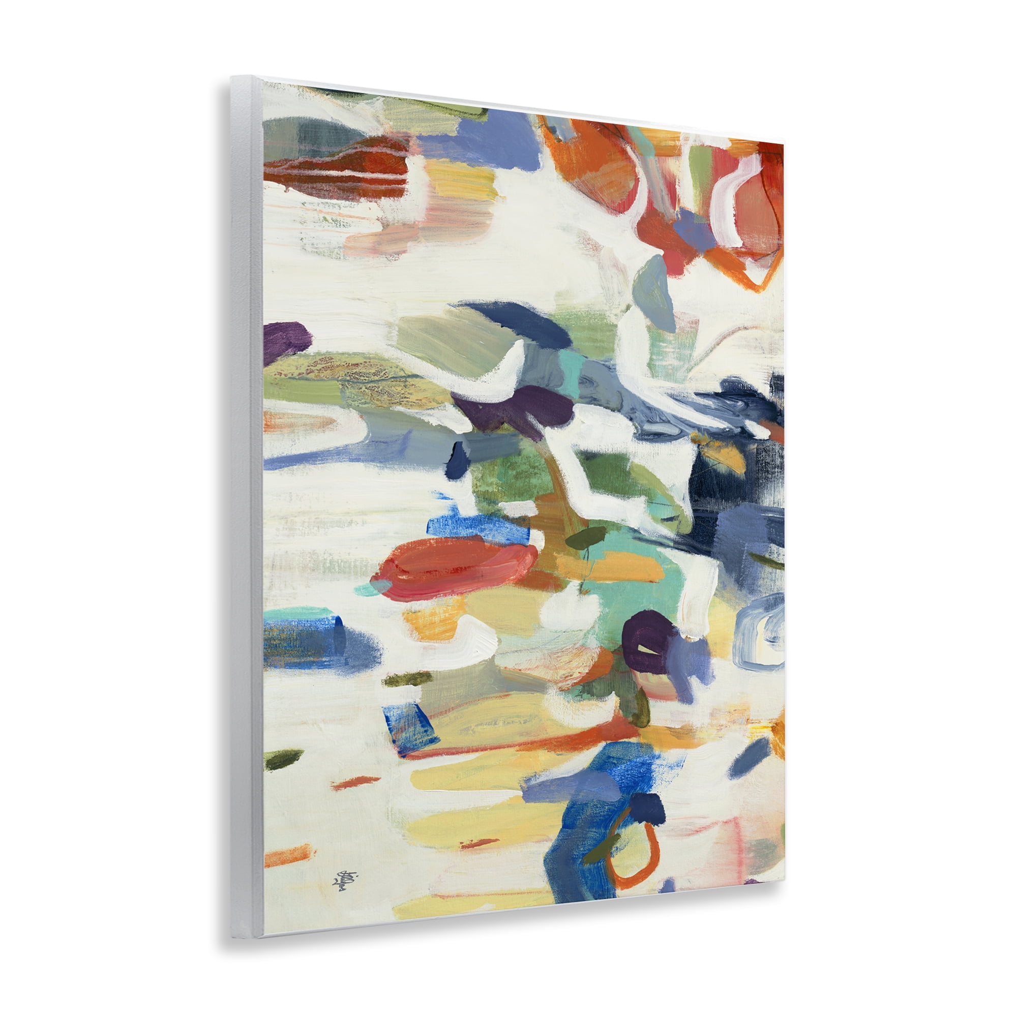 Stupell Industries Primary Hued Abstraction Wall Plaque Art, design by Lisa Ridgers