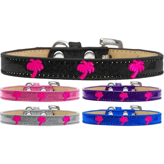 Mirage Pet Products Pink Palm Tree Widget Dog Collar Ice Cream