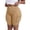 Khaki, variant on Womens Plus Size Jean Shorts Stretchy Cargo Bermuda Shorts High Waisted Y2k Denim Shorts Black 14W