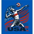 thumbnail image 4 of USA Volleyball Adult Royal Blue Crew Neck Short Sleeve Tee-XL, 4 of 4