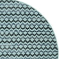 thumbnail image 3 of SAFAVIEH Montauk Harding Geometric Striped Cotton Area Rug, Turquoise/Blue/Black, 4' x 4' Round, 3 of 5