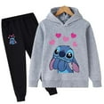 thumbnail image 1 of Ropa de punto para niños, traje para niños, suéter cálido, sudaderas con capucha para niñas, pulóver, sudadera, pantalón, chándal de invierno y primavera para niñas, ropa deportiva de 150CM Gao Jinjia LED, 1 of 2