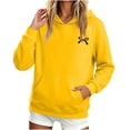 thumbnail image 6 of Maean Womens Sweatshirt Bow Printed Cute Pullover Long Sleeve Lightweight Loose Hoodies Sweatshirts with Pockets, 6 of 7
