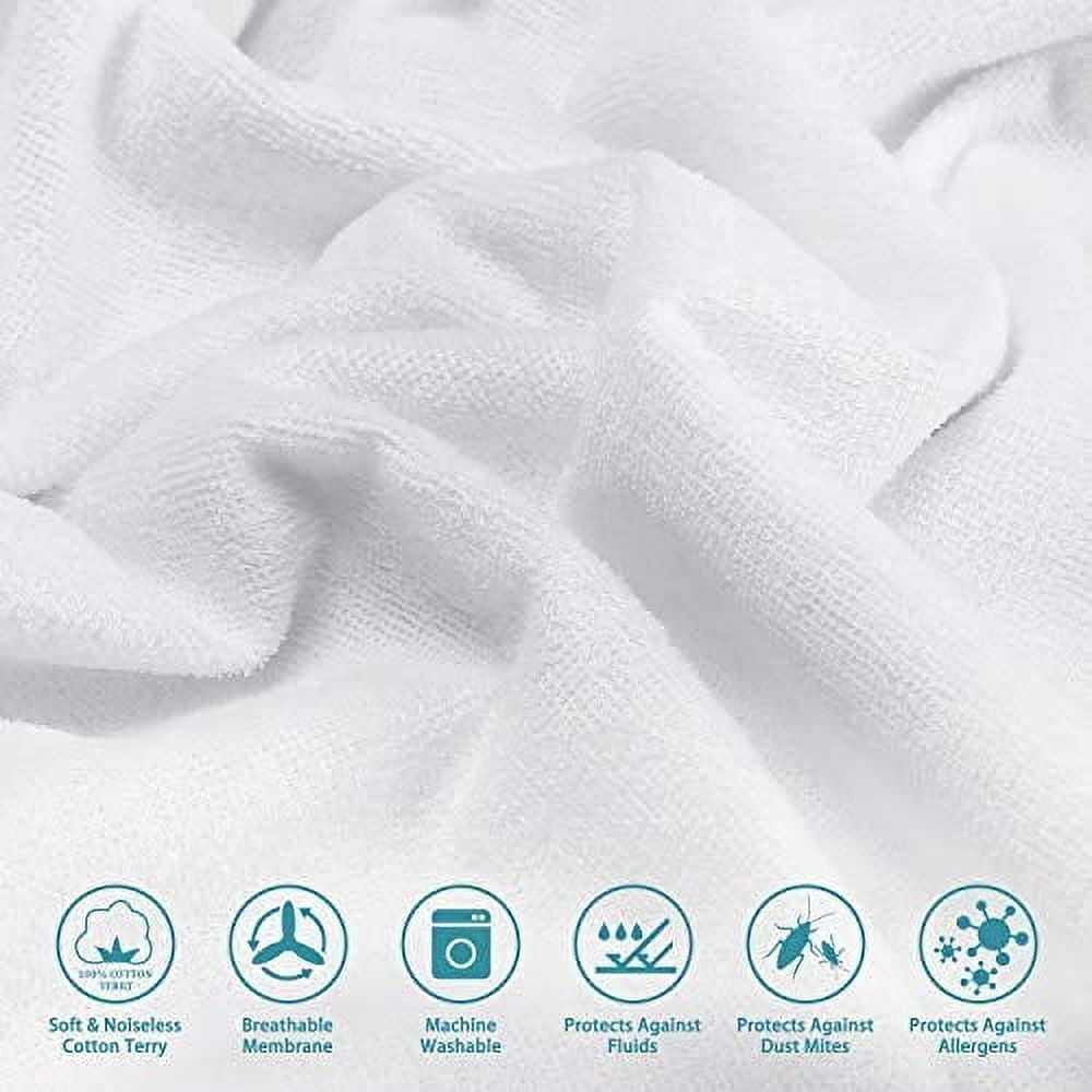 JML 100% Waterproof Mattress Cover Protector,Mattress Encasement, Full