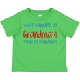 thumbnail image 3 of Inktastic What Happens at Grandma's Boys or Girls Toddler T-Shirt, 3 of 5