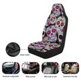 thumbnail image 5 of XYZCANDO Skull Pattern Car Seat Covers for Man Durable Car Front Seat Covers Soft Protector, for SUV Sedan Truck, 5 of 5