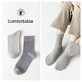 thumbnail image 5 of Men's Mesh Cotton Dress Socks Business Casual Solid Crew Socks Lightweight Soft Comfort, Medium 6-10.5, 5 Pairs, 5 of 7