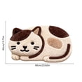 thumbnail image 3 of Fmbmuo Cat Shaped Floor Mat Absorbent, Washable Indoor Decor Entryway Rugs Indoor, Cartoon Cat Traditional Multicolor Bathroom Rugs, 16"x24", 3 of 5