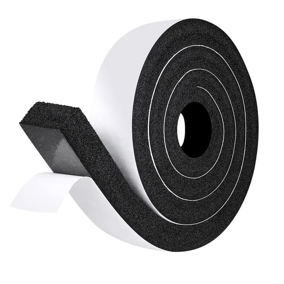 fowong Window Air Conditioner Insulating Foam Tape, 2" W X 1" T, Adhesive Weather Stripping High Resilience Window Seal Strip for Portable AC, 1 Roll X 6.5 Ft