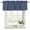 Navy Blue, variant on Navy Blue Striped Curtain Valances for Windows, Kitchen Valance Window Treatments Panel 2 Pack, Navy Blue White Farmhouse Stripes Rod Pocket Short Curtains for Bathroom Bedroom 60 x 18 Inch