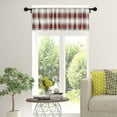 thumbnail image 3 of Christmas Plaid Window Valance 14x72, 3 of 3
