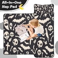thumbnail image 4 of Black Halloween Spooky Elements Toddler Nap Mats for Kids Preschool,50"x20" Sleeping Mat Bag or Kids,Toddler Sleeping Bag,Toddler Nap Mat or Daycare, 4 of 6