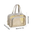 thumbnail image 3 of Bolsa de viaje impermeable | Organizador de artículos de aseo con separación para ropa seca y húmeda | Bolsa de almacenamiento de cosméticos de PVC para natación, gimnasio y fitness, 3 of 6
