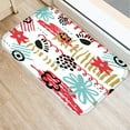 thumbnail image 6 of Art Graffiti Flannel Floor Mat Geometric Bathroom Decor Carpet Non-Slip for Living Room Kitchen Welcome Doormat, 6 of 6