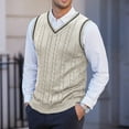 thumbnail image 2 of Dwelliawo Mens Crewneck Sweaters Ribbed Long Sleeve Sweater Lightweight Knitted Relax Fit Casual Sweaters Thick Pullover Sweater Pullover Sweaters Clearance Light Blue L, 2 of 4