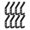 black-d, variant on Modern Metal Drywall Hooks, 8-Pack Flat Black Wall Mounted Coat Hooks, 4.72x1.57x0.79 Inch