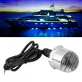 Marine Yacht Boat 12V 304 Stainless Steel Round Blue LED Underwater