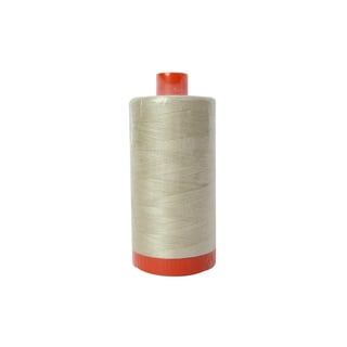 Aurifil 2310 Mako 50 Wt 100% Cotton Thread, 6,452 Yard Cone Light Beige