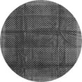 thumbnail image 1 of Ahgly Company Indoor Round Abstract Gray Contemporary Area Rugs, 5' Round, 1 of 1