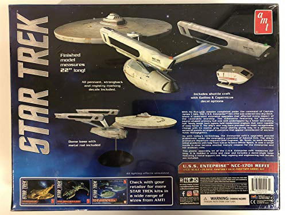 AMT 1080 Star Trek USS Enterprise NCC-1701 Refit 1:537 Scale Model Kit