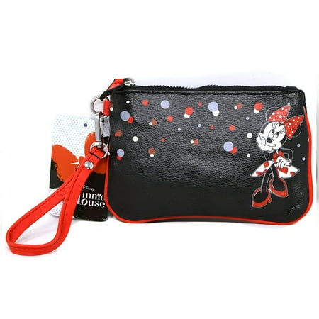 Minnie Mouse Wristlet 1 Zipper Inside with Hangtag