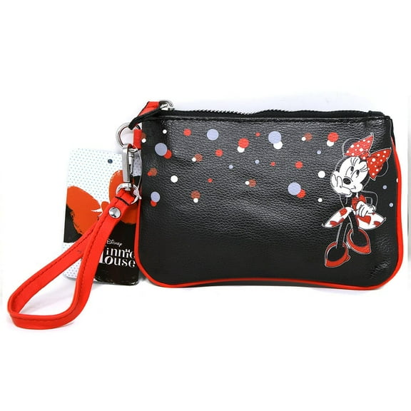 Minnie Mouse Wristlet 1 Zipper Inside with Hangtag