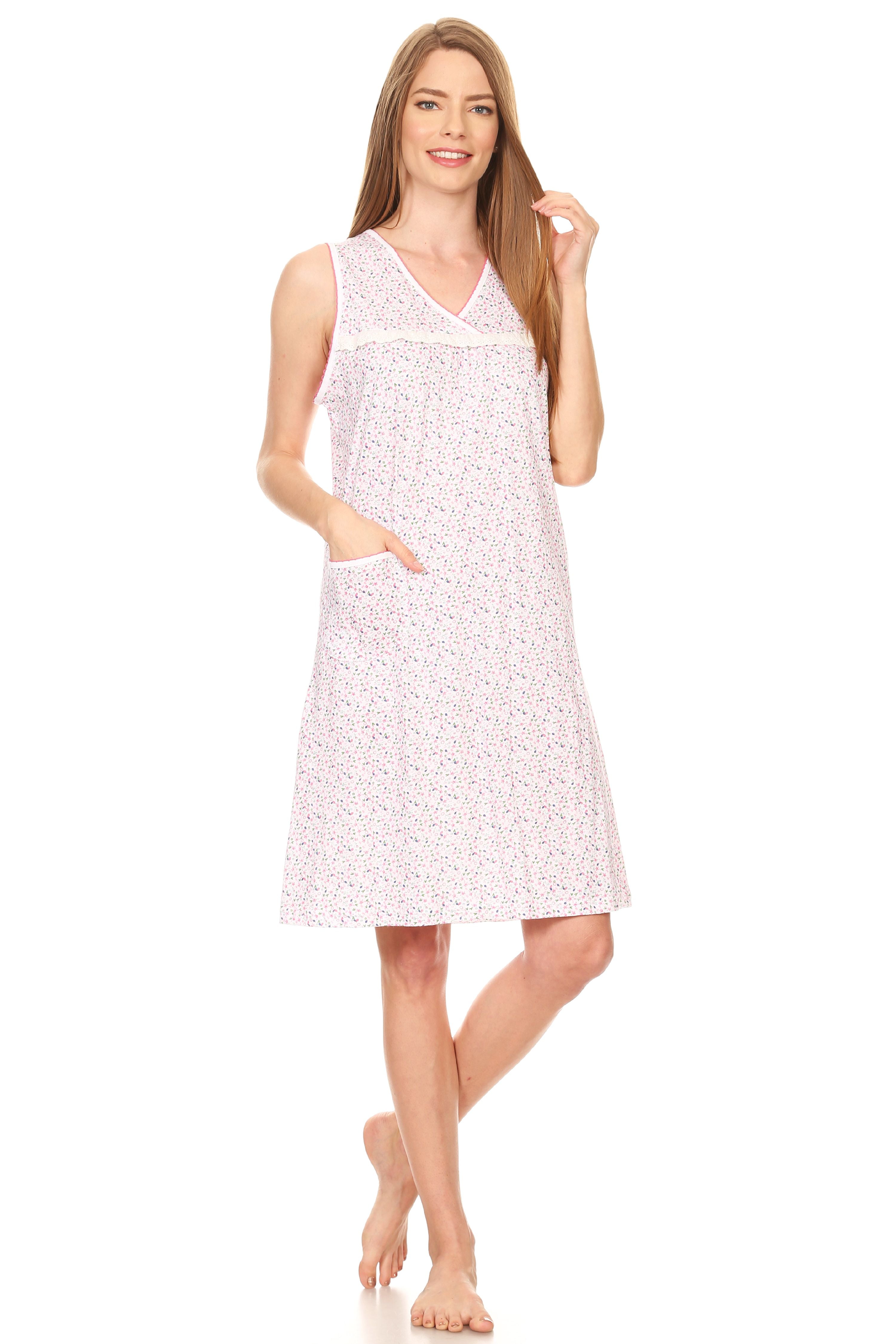 Premiere Fashion - 1910 Womens Nightgown Sleepwear Cotton Pajamas ...