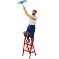 thumbnail image 5 of TidBay 3 Step Ladder, Portable Steel Folding Stool with Tool Platform, Wide Anti-Slip Pedal and Anti-Slip Feet for Household, Office, Iron Construction, 150kg Capacity Step Ladder, 5 of 7