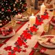 thumbnail image 1 of Rapeiae Simulation Flowers Rattan Wall Hanging Home Decoration Holly Leaves Red Berries Christmas Mood Decoration Simulation Christmas Rattan, 1 of 6