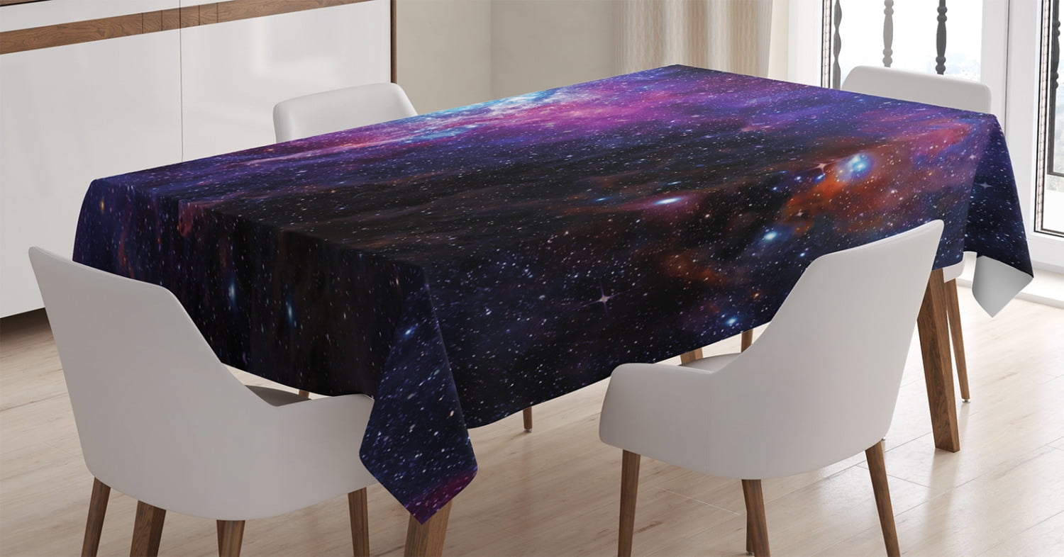 Galaxy Tablecloth, Starry Night Nebula Cloud Celestial Theme Image ...