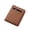Coffee, variant on Fashion Coin ID Short Wallet Solid Color Men Open Purse Multiple Card Slots Clutch Bag Black