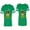 Men Green / Women Green, variant on King Queen Red Gold Crown Matching Couple Cotton Jerseys (Men Green / Women Black) (Men S / Women S)