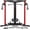 Red home gym system/140lbs Plates, variant on Fitness Cable Crossover Machine,Functional Trainer with High and Low Pulley System for Chest Fly, LAT Pulldown and Seated Cable Row Machine, Smith Machine with Cable Crossover for Home Gym