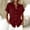 Red, variant on Dweltoz Womens Short Sleeve Shirts Button Down Casual T-Shirts Loose Fit Blouses Business Work Solid Color V Neck Outfits with a Pocket,Red XL