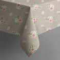 thumbnail image 5 of Pioneer Flower Floral Print Pattern Square Tablecloth, Waterproof Wipeable Spillproof Washable Table Cover for Home Kitchen Party and Daily Decor 60"x60", 5 of 6