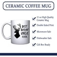 thumbnail image 3 of Best Buckin' Uncle Ever Ceramic Coffee Mug Funny Shark Father's Day Birthday Gifts For New Dad Daddy (White), 3 of 5