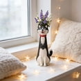 thumbnail image 4 of Dog Vase for Home Decor – Quirky Dog-Themed Ceramic Flower Vase for Pet Lovers, Cute Animal Figurine Decoration for Living Room or Office, 4 of 7
