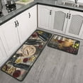 thumbnail image 4 of 2 Pieces 3D Wine Decor Themed Kitchen Mats and Rug Set Kitchen Mat - Water Absorb Microfiber Kitchen Rug Wine Decorations for Kitchen 17"x47"+17" x23" Wine Glass Rugs, 4 of 5