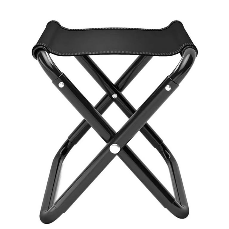 Hesroicy 1-Set Foldable Travel Stool Strong Bearing Capacity,  Dirt-Resistant, Comfortable Seat, Outdoor Folding Chair and Small Stool for  Camping