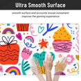 thumbnail image 5 of XMXT Non-Slip Gaming Mouse Pad, Colorful Birthday Cakes Mousepad Computer Keyboard Mats Desk Pads Office Decor Accessories, 15.8"x29.5", 5 of 8