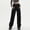 Black, variant on Tittly Cargo Pants Women Palazzo Pants Retro Multi Pocket Straight Work Pants Female Fall And Winter Waist Loose Thin Wide Leg Casual Pants Wide Leg Pants Woman Cargo Joggers A L