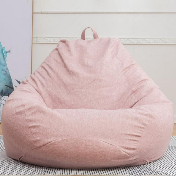 Bean Bag Chair Sofa Cover, Lazy Lounger High Back Large Bean Bag