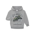thumbnail image 2 of Monster Jam Boys' Grave Digger Graphic Mineral Wash Hoodie Sweatshirt with Long Sleeves, Sizes 4-18, 2 of 8