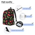 thumbnail image 3 of Disketp Sweet Red Cherry Mochila de Lona Estampada, Mochila Escolar de Viaje Ligera para Estudiantes y Portátil-Medium, 3 of 5