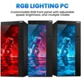 thumbnail image 2 of AXOII Custom RGB Desktop PC, Intel Core i5 Processor, 16GB RAM, 256GB SSD, Wi-Fi, Bluetooth, 4K Support, HDMI, DisplayPort, Windows 11 Pro Refurbished, 2 of 4