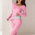 thumbnail image 4 of purcolt Women's Plus Size Thermal Underwear Set Lightweight Long Johns Base Layer Pajama Set for Women Top Bottom, 4 of 8