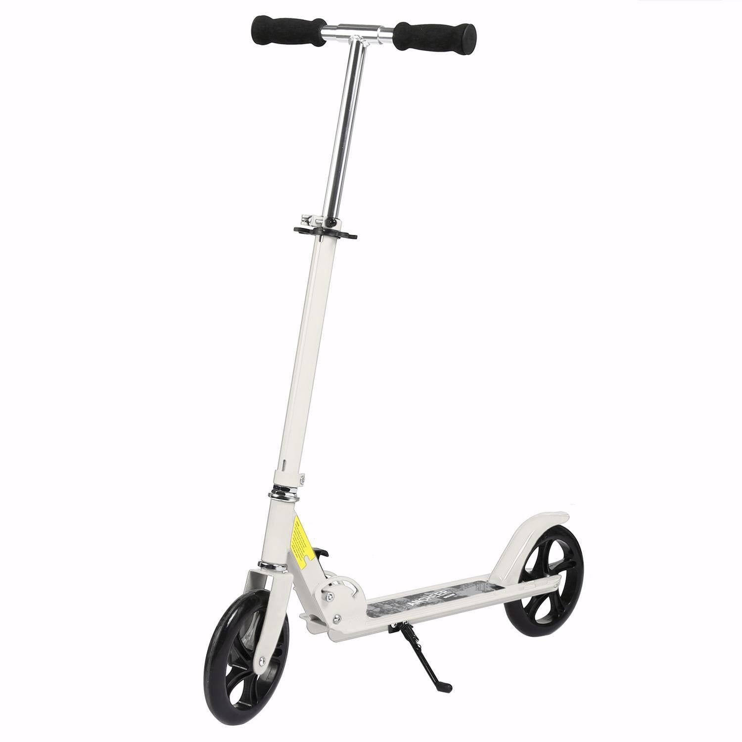 BETT Foldable 2-Wheel Kick Scooter Aluminium Alloy, 3 Levels Adjustable ...