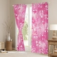 thumbnail image 3 of Manfei Letter H Monogrammed Blackout Curtains Set of 2 (52x84 Each),Cartoon Bow Tie Window Curtains,Chic Starry Night Curtains and Drapes For Child,Microfiber Room Decorative, 3 of 6