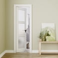 thumbnail image 2 of 24" X 80" Frosted Glass 3-Lite Slab Solid Manufactured Wood Core Standard Door, 2 of 8