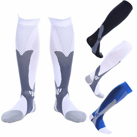 CFR Compression Socks for Men & Women BEST Recovery Performance Stockings for Running, Medical, Athletic, Edema, Diabetic, Varicose Veins, Travel, Pregnancy, Relief Shin Splints, (Best Running Sneakers For Shin Splints)